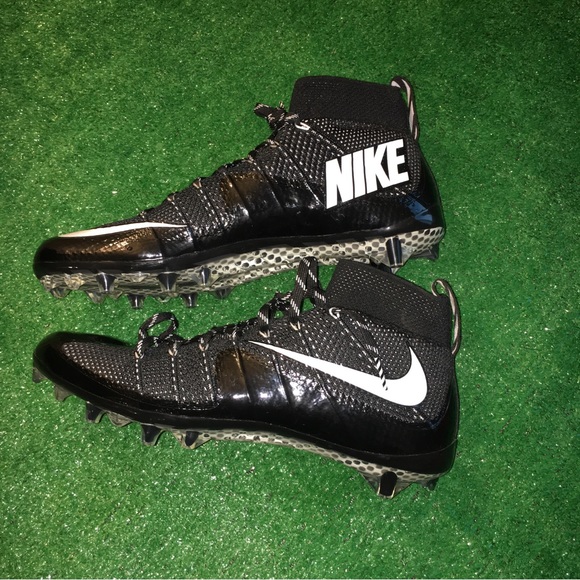 NEW NIKE VAPOR UNTOUCHABLE FLYKNIT TD FOOTBALL CLEATS BLACK SIZE 13